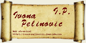 Ivona Pelinović vizit kartica